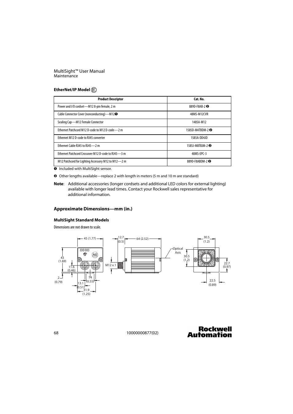 Rockwell Automation 48MS MultiSight Vision Sensor User Manual | Page 68 / 76