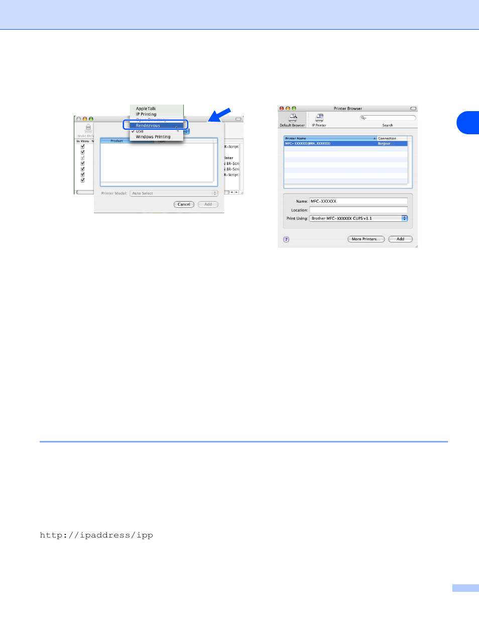 Error during printing, Protocol-specific troubleshooting, Windows® 2000/xp ipp troubleshooting | Want to use a different port number other than 631, Get more info option in windows® 2000 not working, Windows, 2000/xp ipp troubleshooting | Brother DCP 8065DN User Manual | Page 79 / 93