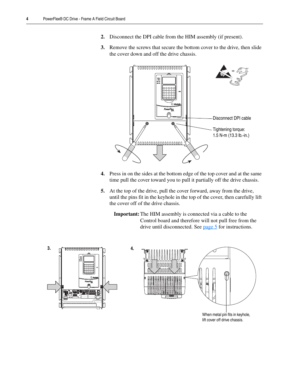 Rockwell Automation 20P PowerFlex DC Drive - Frame A Field Circuit Board User Manual | Page 4 / 20