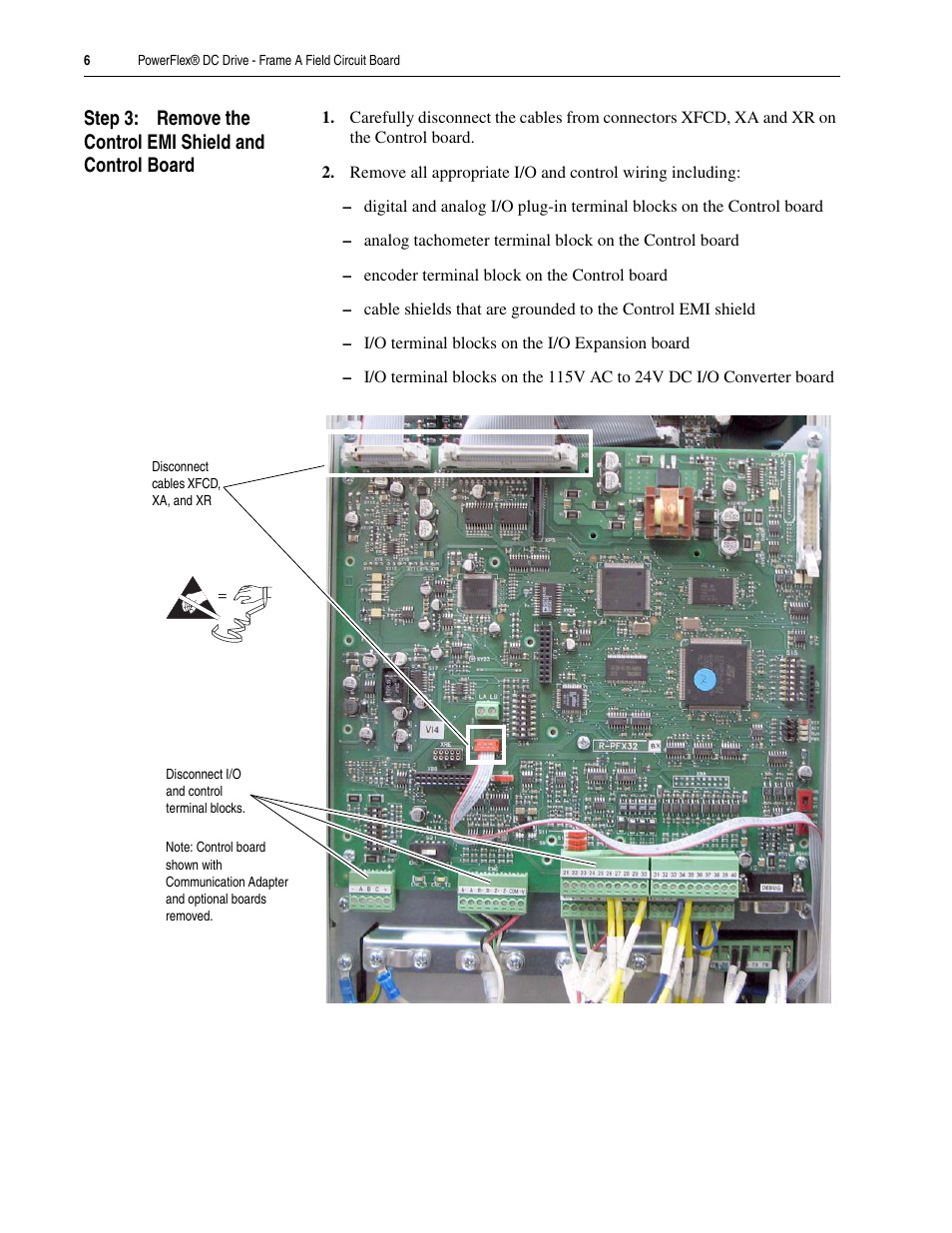 Rockwell Automation 20P PowerFlex DC Drive - Frame A Field Circuit Board User Manual | Page 6 / 20