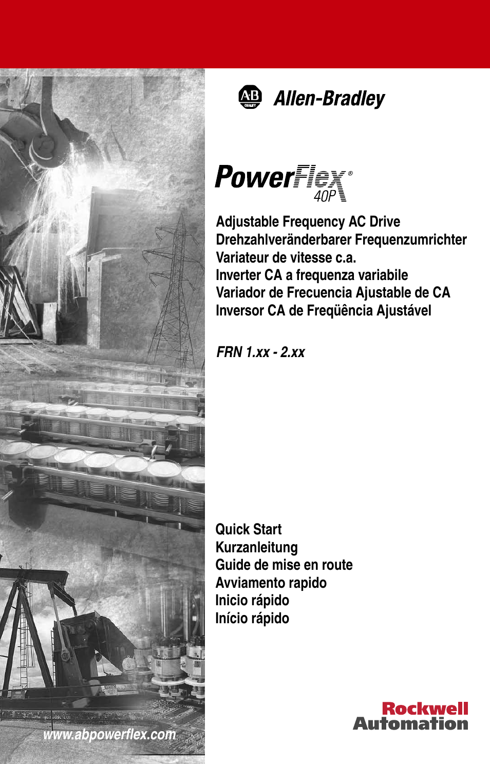 Rockwell Automation 22D PowerFlex 40P Quick Start - FRN 1.xx - 3.xx User Manual | 129 pages