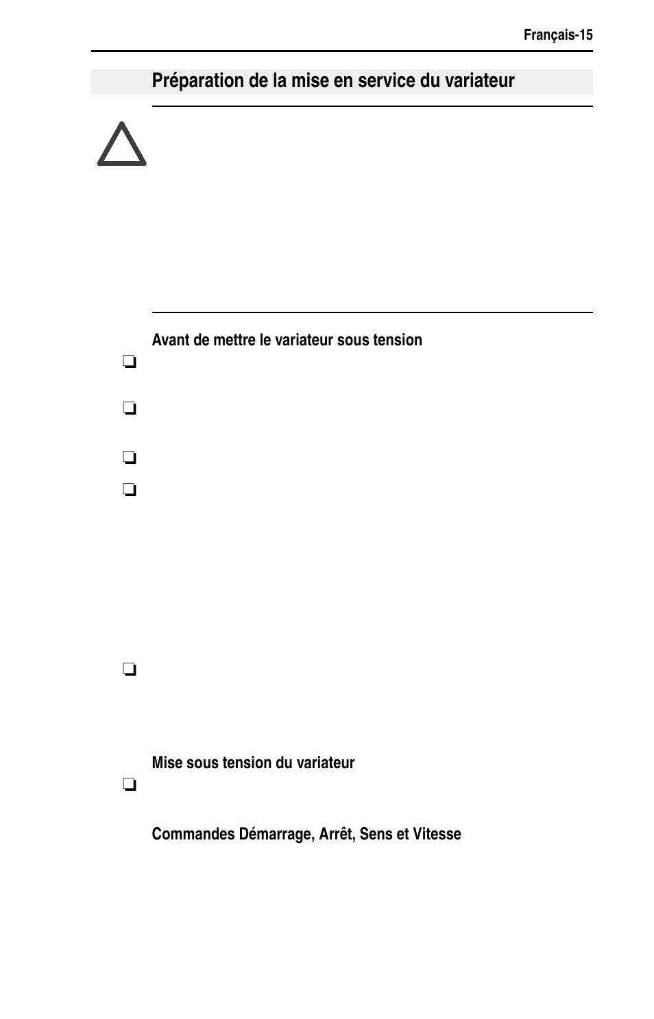 Préparation de la mise en service du variateur | Rockwell Automation 22D PowerFlex 40P Quick Start - FRN 1.xx - 3.xx User Manual | Page 59 / 129