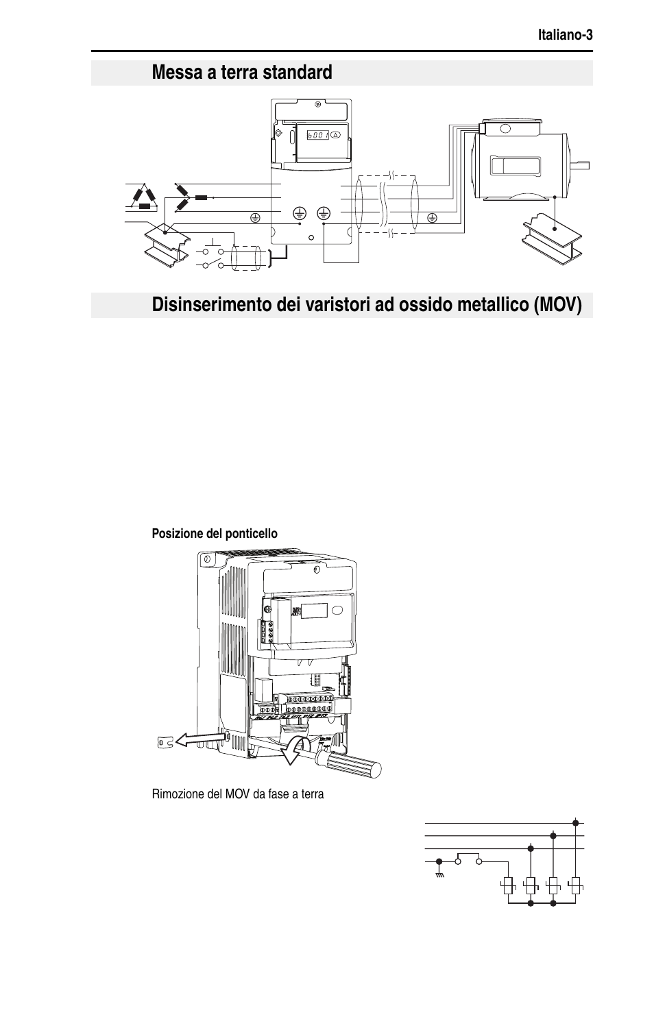 Messa a terra standard | Rockwell Automation 22D PowerFlex 40P Quick Start - FRN 1.xx - 3.xx User Manual | Page 69 / 129