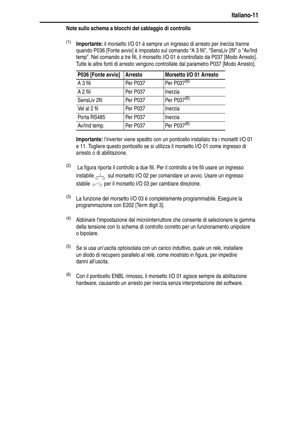 Italiano-11 | Rockwell Automation 22D PowerFlex 40P Quick Start - FRN 1.xx - 3.xx User Manual | Page 77 / 129