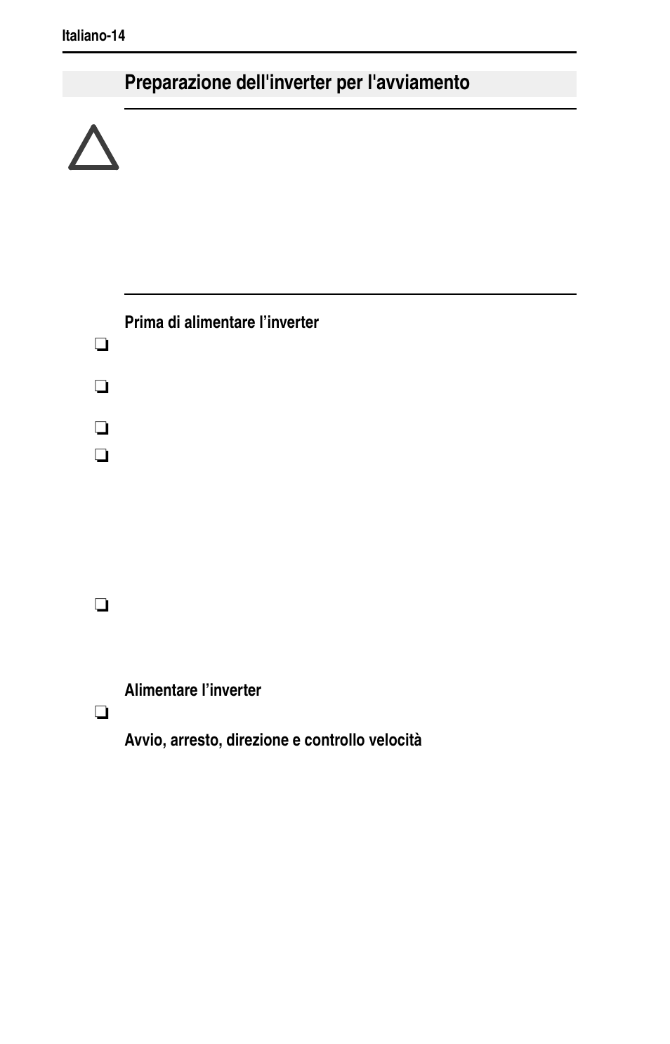 Preparazione dell'inverter per l'avviamento | Rockwell Automation 22D PowerFlex 40P Quick Start - FRN 1.xx - 3.xx User Manual | Page 80 / 129