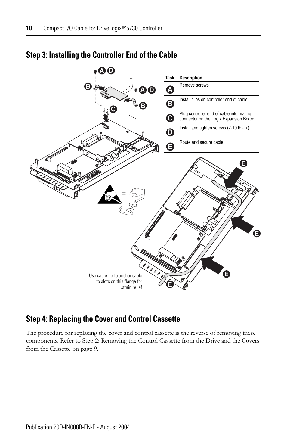 Rockwell Automation 20D-DL2-CL3 DriveLogix Controller Compact I/O Cable User Manual | Page 10 / 12