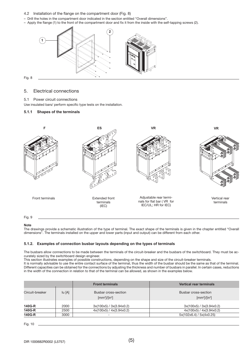 Electrical connections | Rockwell Automation 140G-Rx Installation Instruction-140G-R User Manual | Page 5 / 29