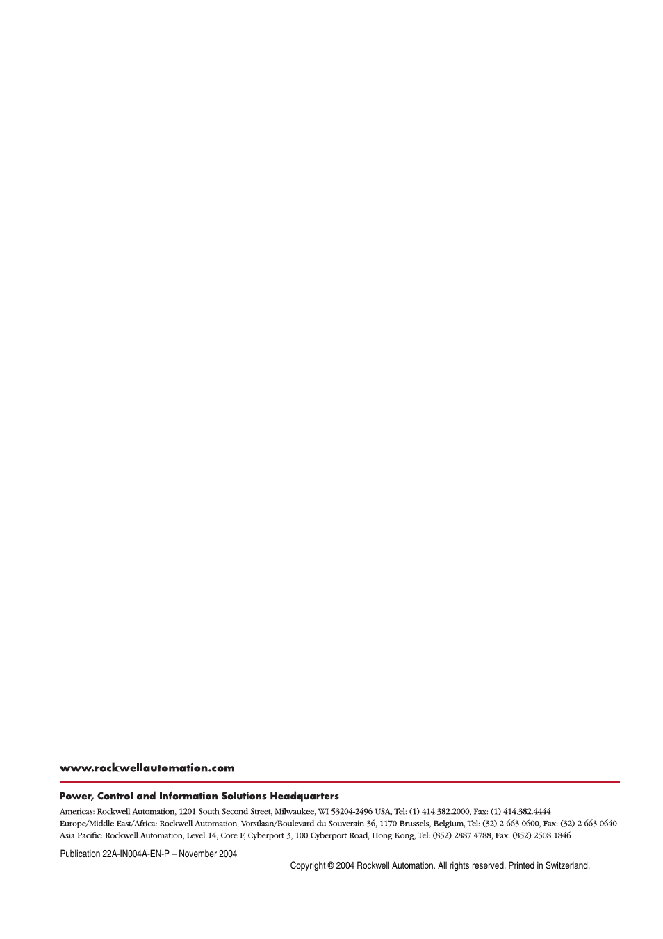 Rockwell Automation 22A PowerFlex 4 Custom Firmware - DA Option User Manual | Page 5 / 5