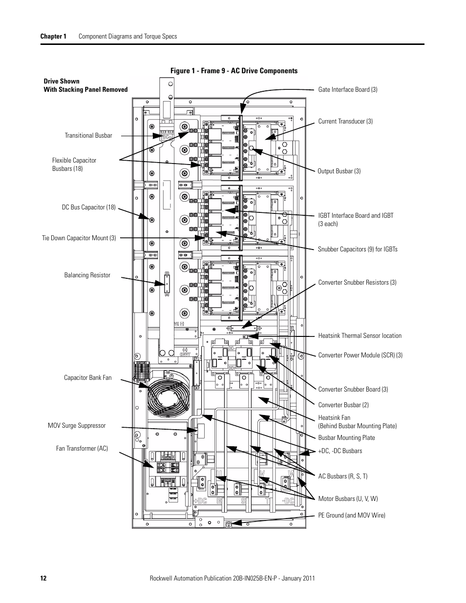 Rockwell Automation PF700 PowerFlex 700 Drive Components Replacement - Frame 9 User Manual | Page 12 / 84