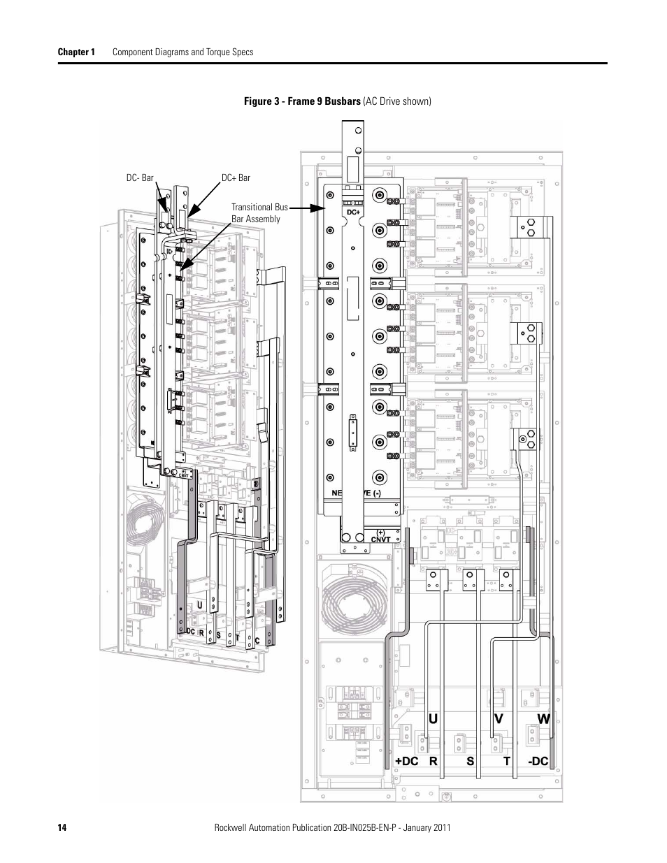 Rockwell Automation PF700 PowerFlex 700 Drive Components Replacement - Frame 9 User Manual | Page 14 / 84