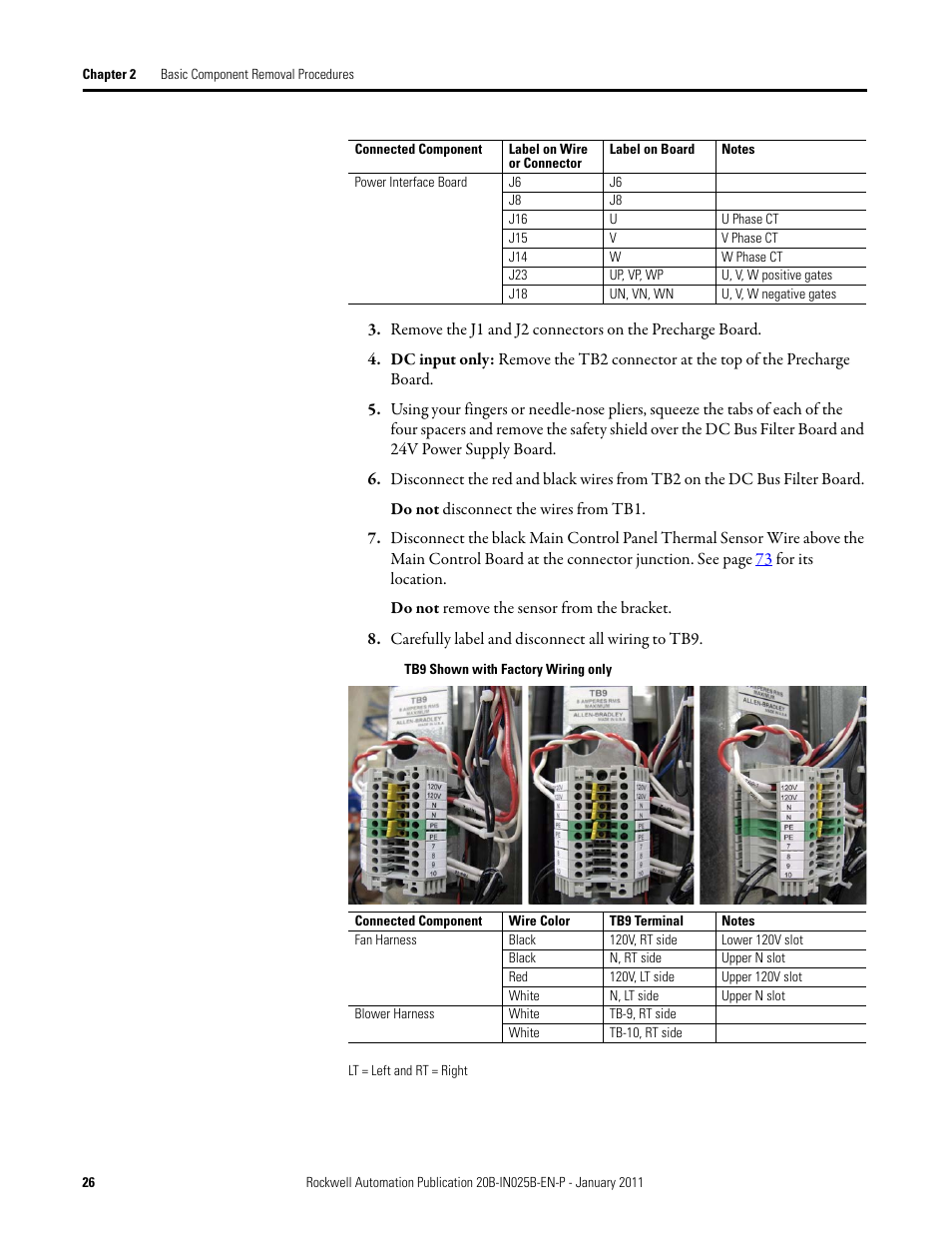 Rockwell Automation PF700 PowerFlex 700 Drive Components Replacement - Frame 9 User Manual | Page 26 / 84