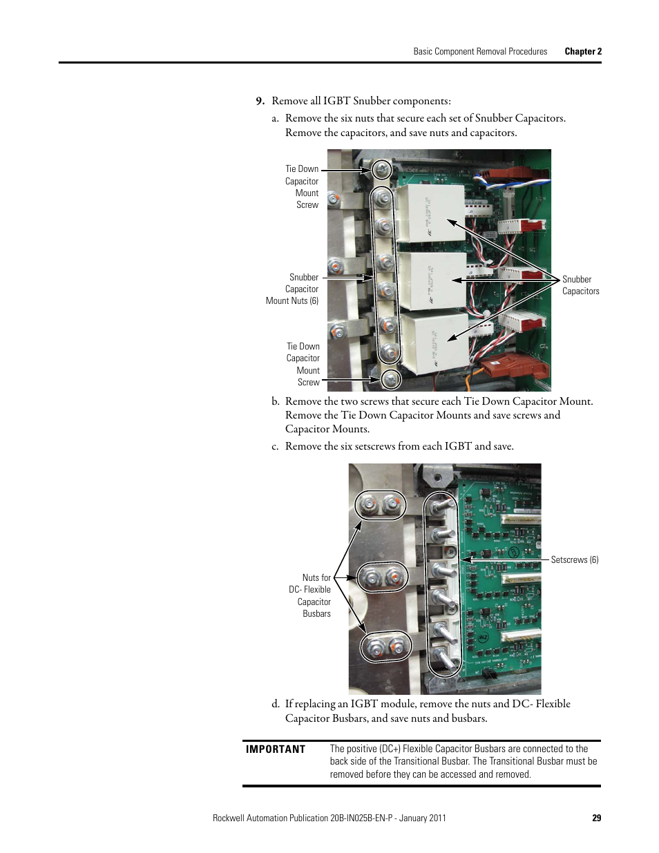 Rockwell Automation PF700 PowerFlex 700 Drive Components Replacement - Frame 9 User Manual | Page 29 / 84