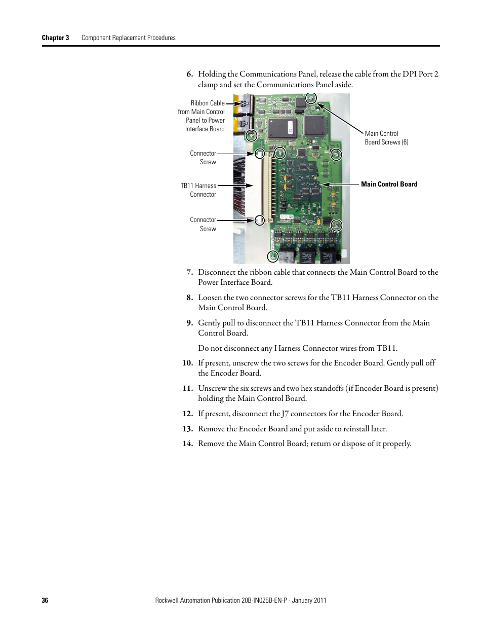 Rockwell Automation PF700 PowerFlex 700 Drive Components Replacement - Frame 9 User Manual | Page 36 / 84