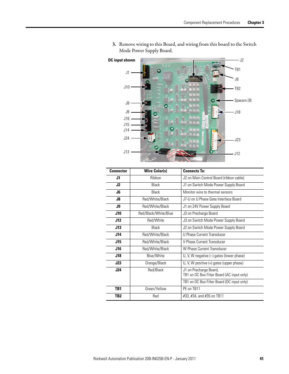 Rockwell Automation PF700 PowerFlex 700 Drive Components Replacement - Frame 9 User Manual | Page 41 / 84
