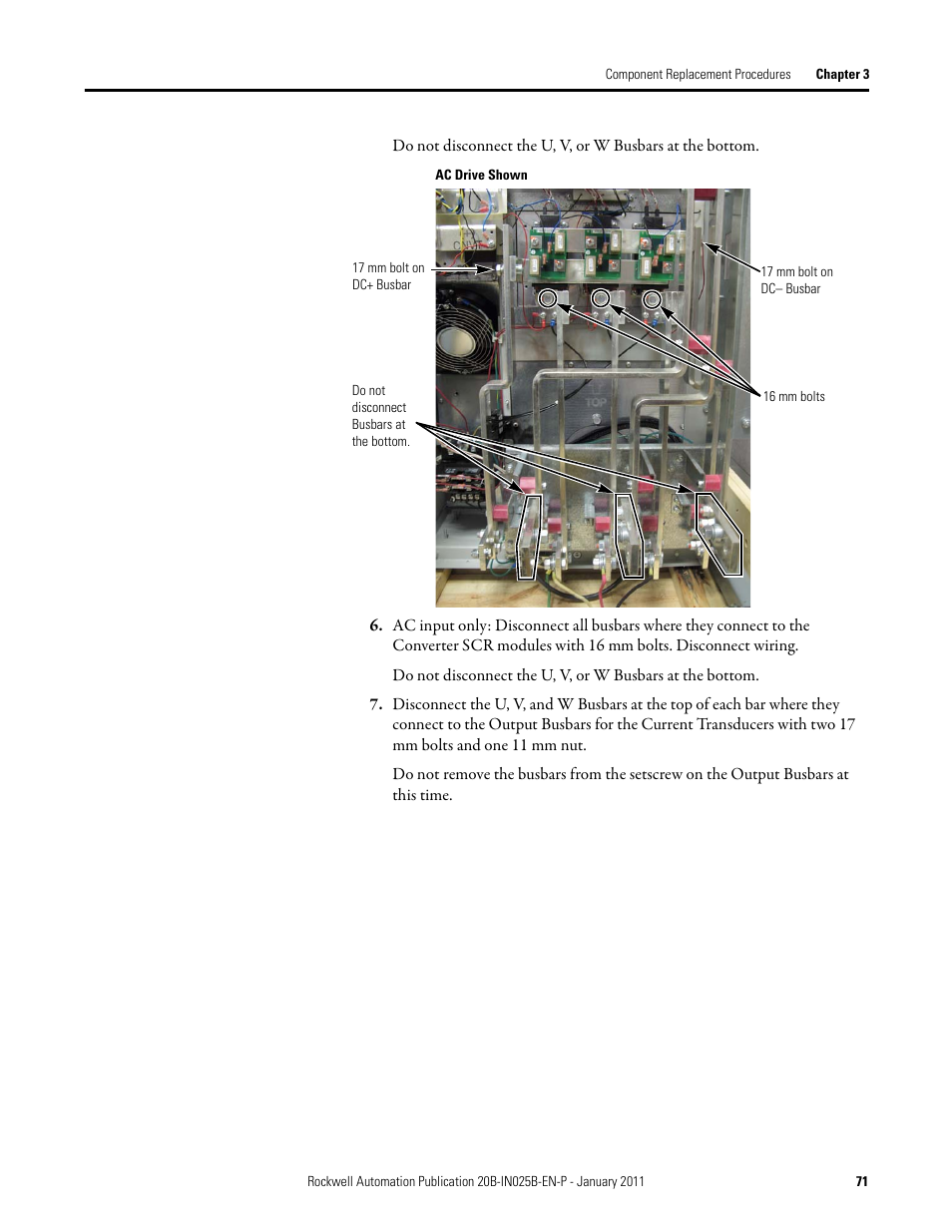 Rockwell Automation PF700 PowerFlex 700 Drive Components Replacement - Frame 9 User Manual | Page 71 / 84