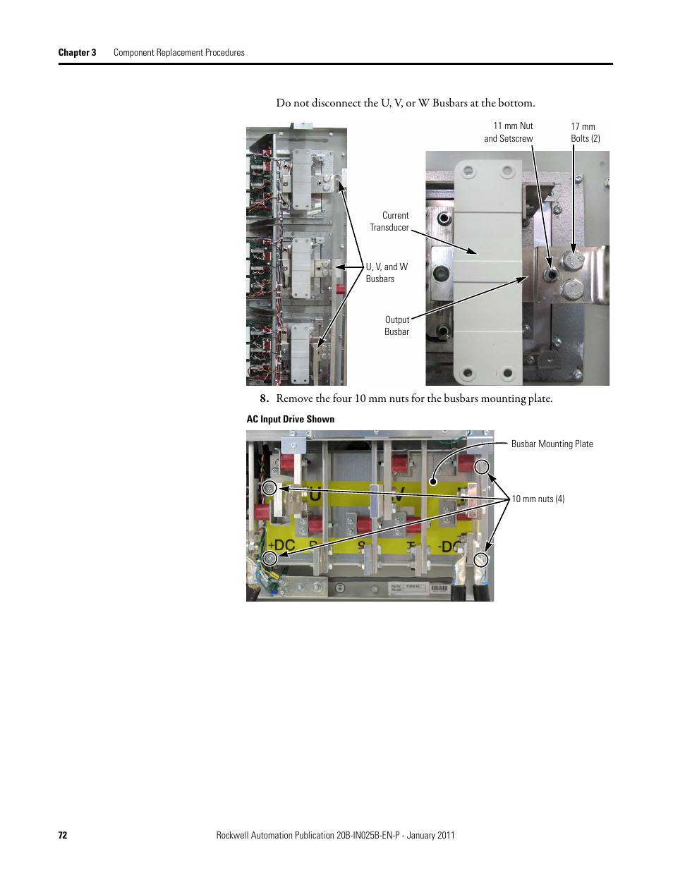 Rockwell Automation PF700 PowerFlex 700 Drive Components Replacement - Frame 9 User Manual | Page 72 / 84