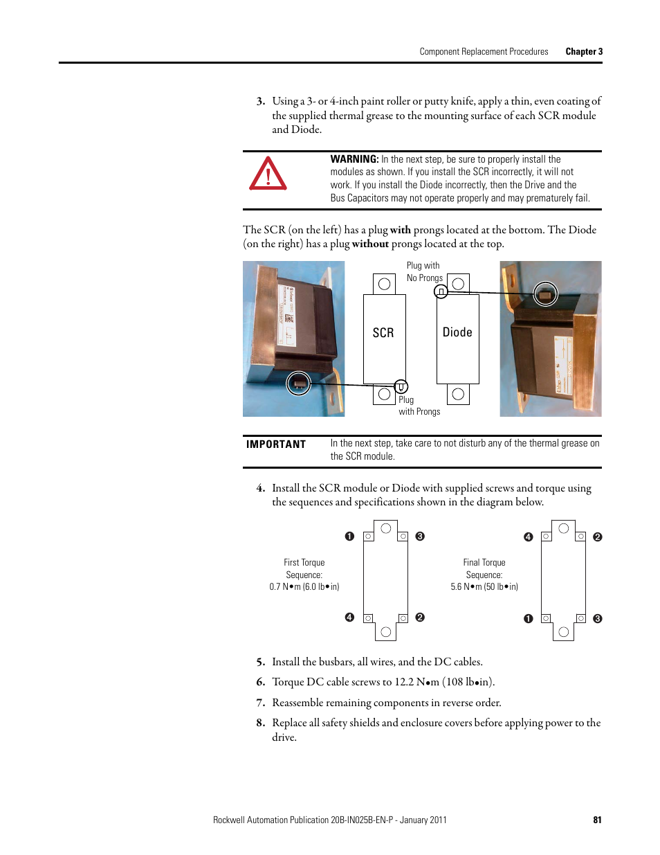 Rockwell Automation PF700 PowerFlex 700 Drive Components Replacement - Frame 9 User Manual | Page 81 / 84