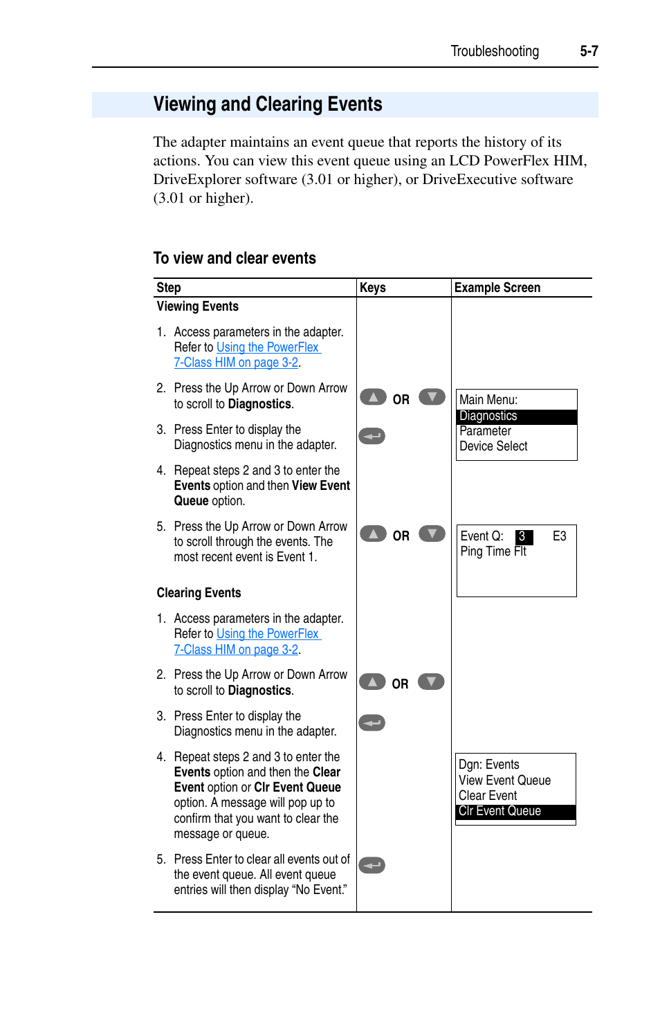 Viewing and clearing events, To view and clear events, Viewing and clearing events -7 | Rockwell Automation 20-COMM-B BACnet MS/TP Adapter User Manual | Page 49 / 76