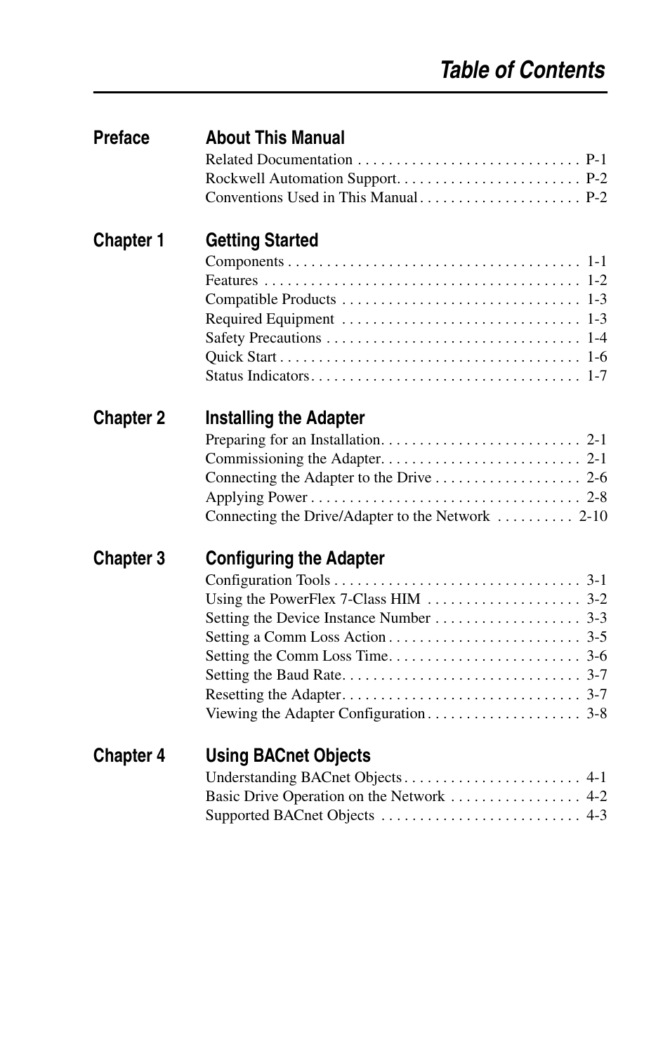 Rockwell Automation 20-COMM-B BACnet MS/TP Adapter User Manual | Page 5 / 76