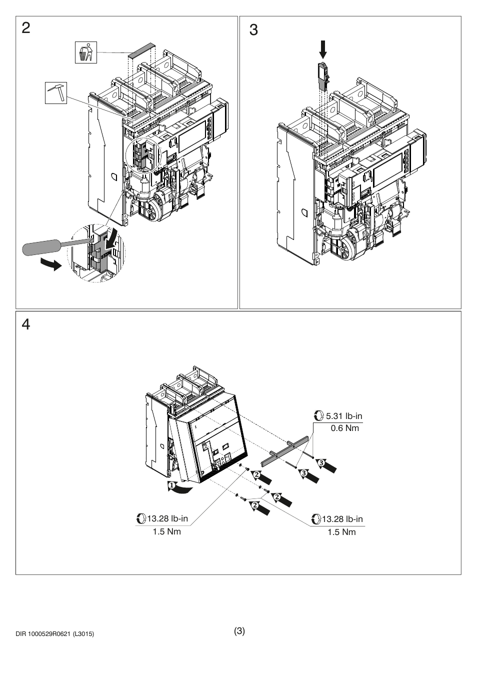 Rockwell Automation 140G-NS-SCMx Spring Charging Motor User Manual | Page 3 / 4