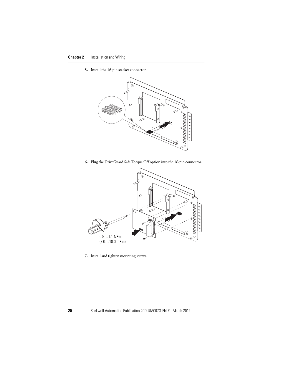 Rockwell Automation 20D-P2-DG03 DriveGuard Safe Torque Off Option for PowerFlex 700S Phase II and 700L Drives User Manual | Page 20 / 40