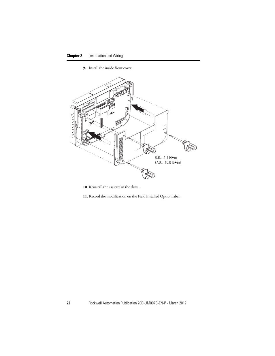 Rockwell Automation 20D-P2-DG03 DriveGuard Safe Torque Off Option for PowerFlex 700S Phase II and 700L Drives User Manual | Page 22 / 40