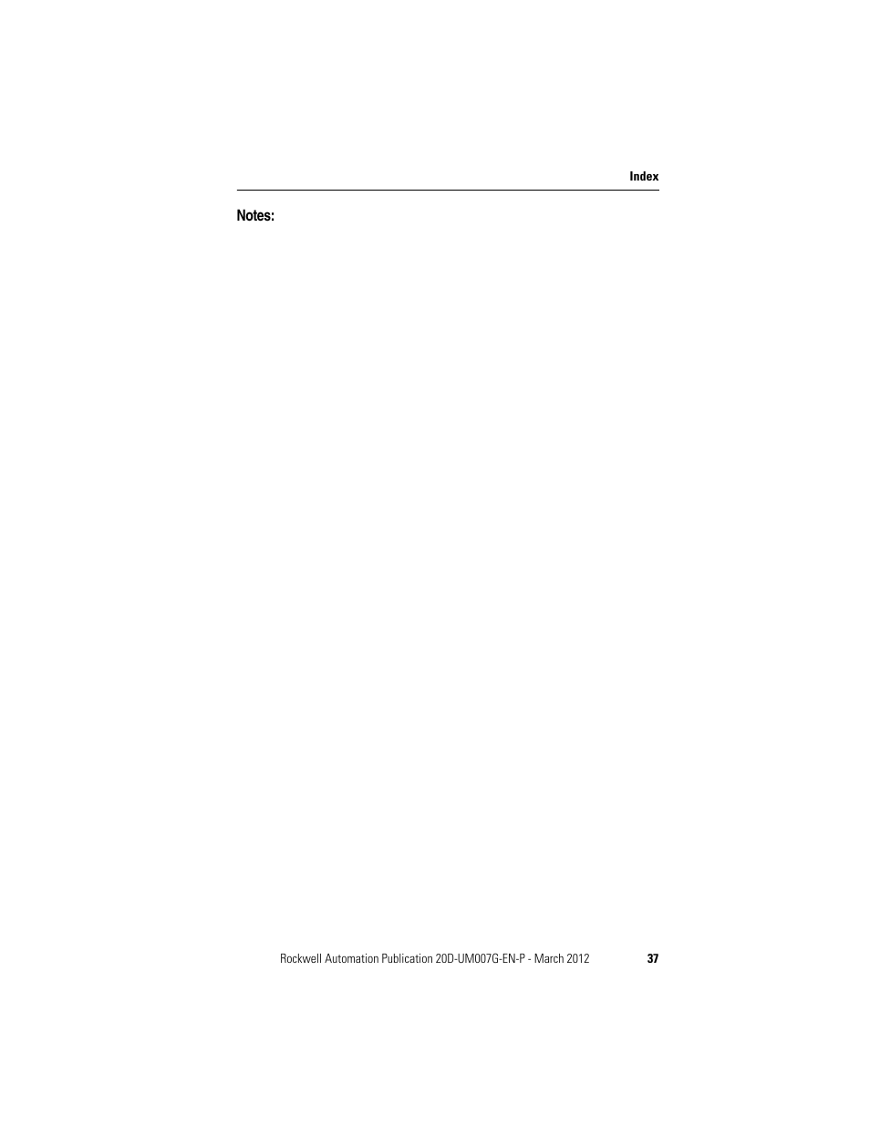 Rockwell Automation 20D-P2-DG03 DriveGuard Safe Torque Off Option for PowerFlex 700S Phase II and 700L Drives User Manual | Page 37 / 40