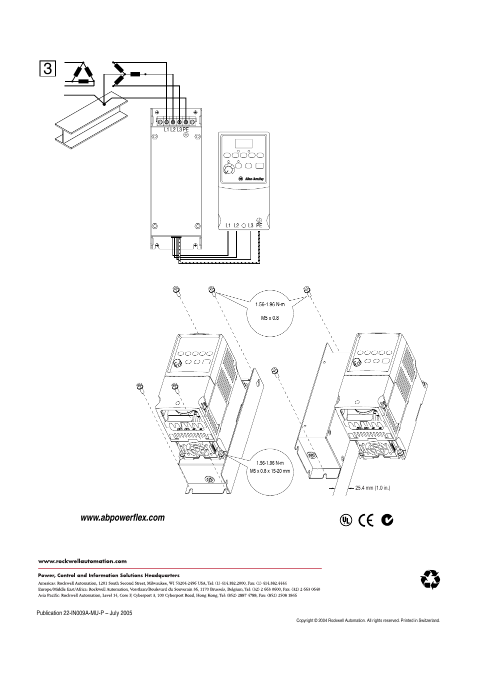 Rockwell Automation 22A PowerFlex 4 Input RFI Filters User Manual | Page 2 / 2