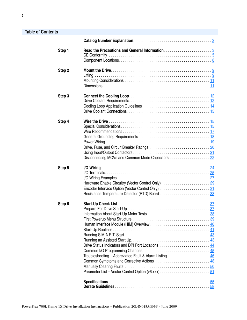 Rockwell Automation 20L PowerFlex 700L Frame 1X Liquid-Cooled Adjustable Frequency AC Drive User Manual | Page 2 / 60