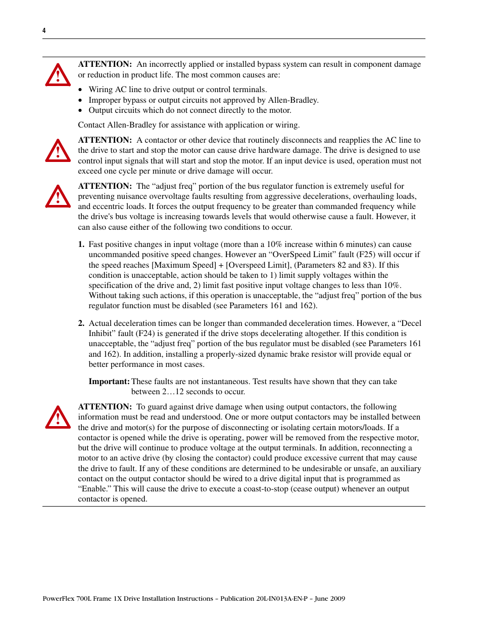 Rockwell Automation 20L PowerFlex 700L Frame 1X Liquid-Cooled Adjustable Frequency AC Drive User Manual | Page 4 / 60