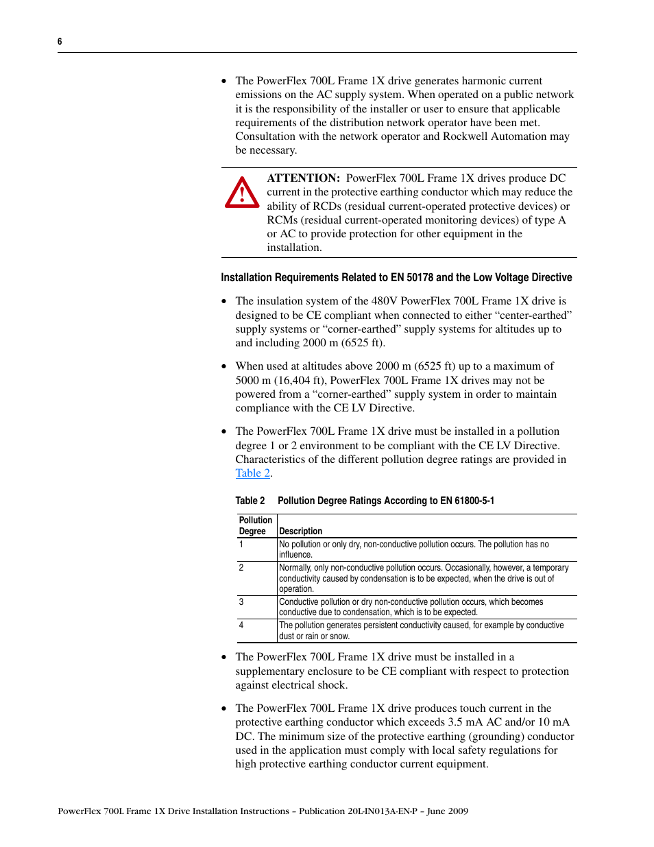 Rockwell Automation 20L PowerFlex 700L Frame 1X Liquid-Cooled Adjustable Frequency AC Drive User Manual | Page 6 / 60