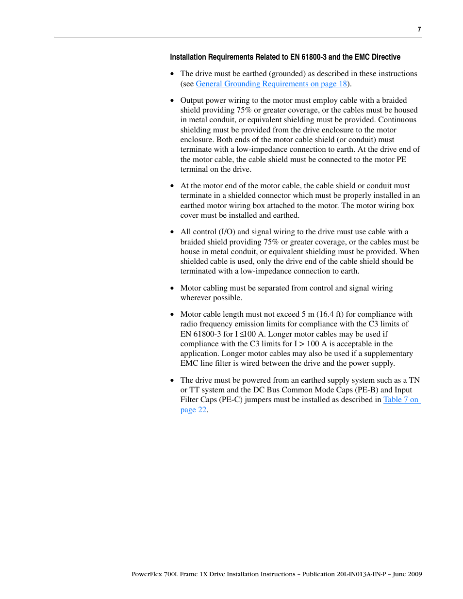 Rockwell Automation 20L PowerFlex 700L Frame 1X Liquid-Cooled Adjustable Frequency AC Drive User Manual | Page 7 / 60