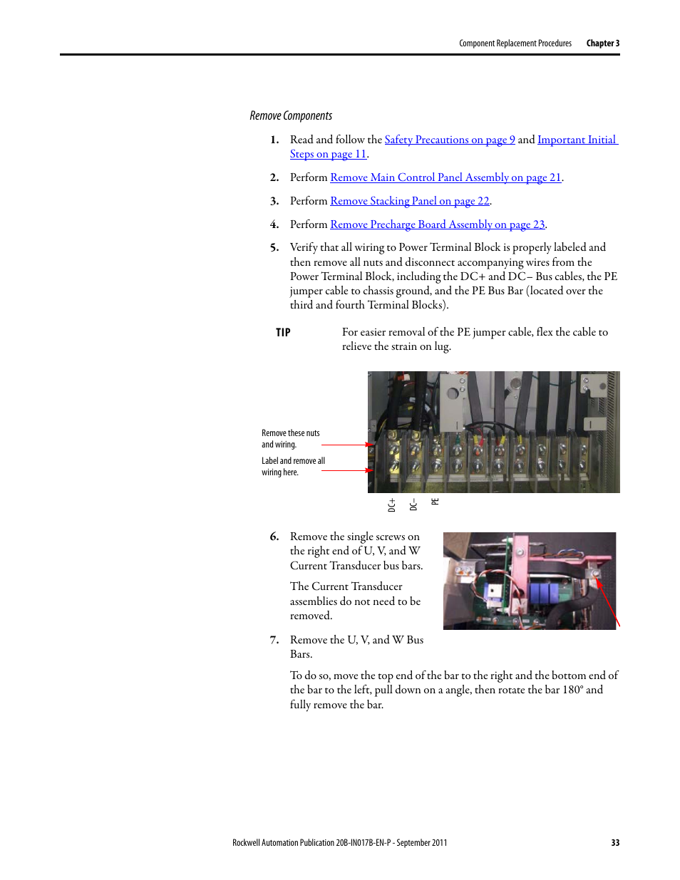 Rockwell Automation 20B PowerFlex 700 Drive - Frame 7 Components Replacement User Manual | Page 33 / 60