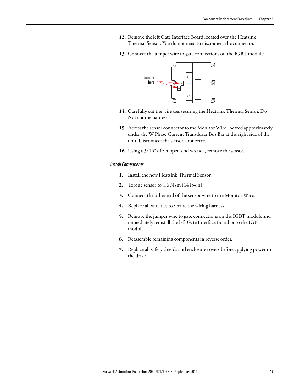 Rockwell Automation 20B PowerFlex 700 Drive - Frame 7 Components Replacement User Manual | Page 47 / 60