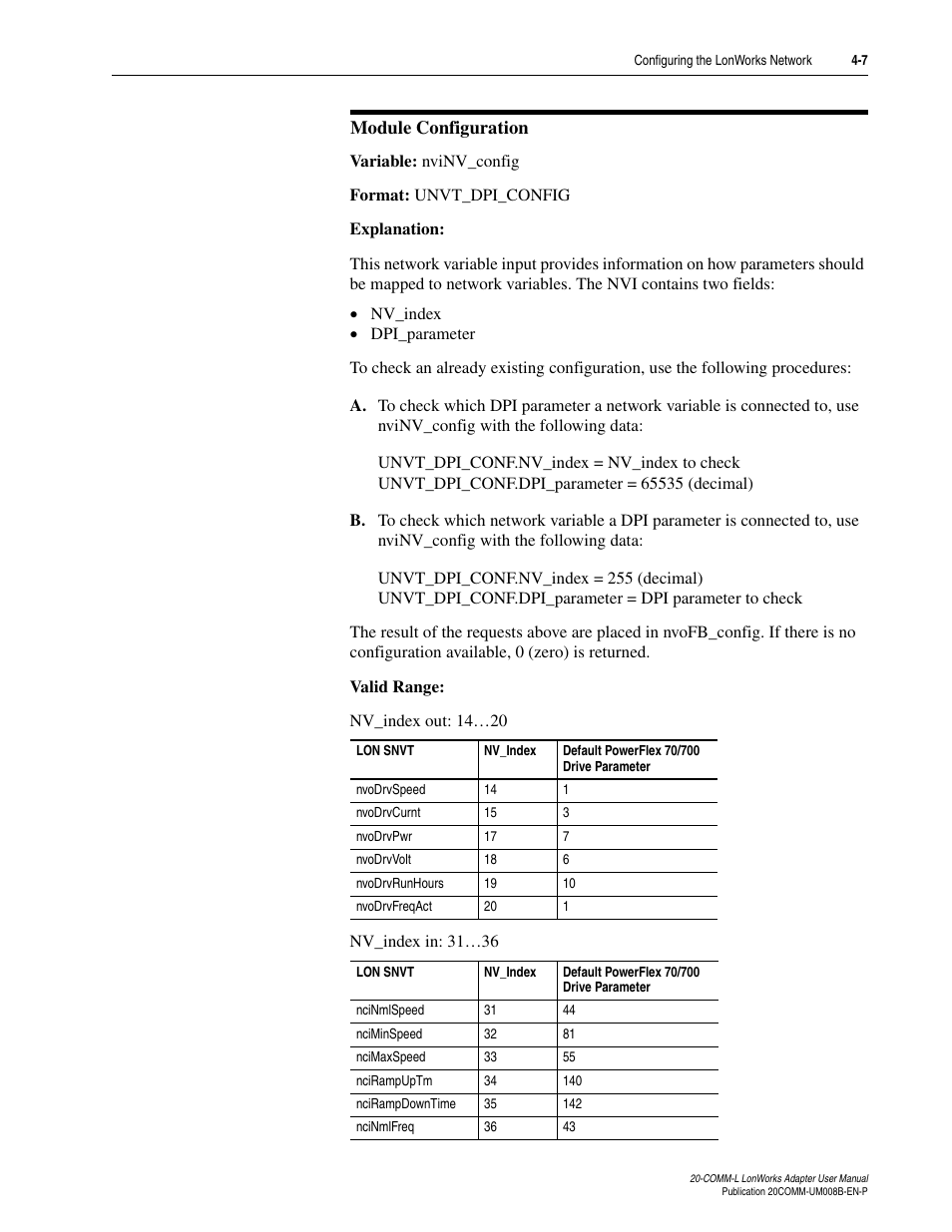 Rockwell Automation 20-COMM-L LonWorks Adapter User Manual | Page 39 / 84