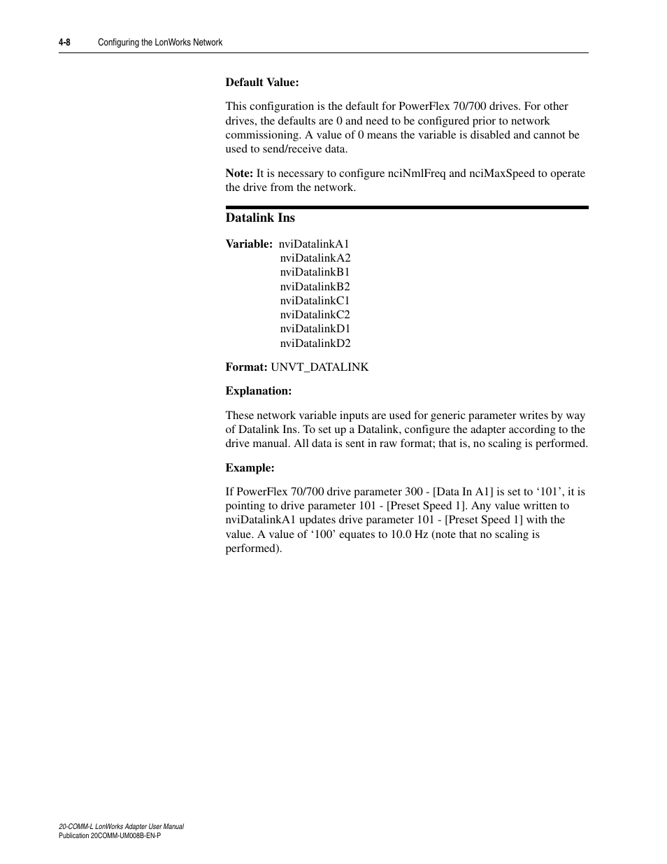 Rockwell Automation 20-COMM-L LonWorks Adapter User Manual | Page 40 / 84