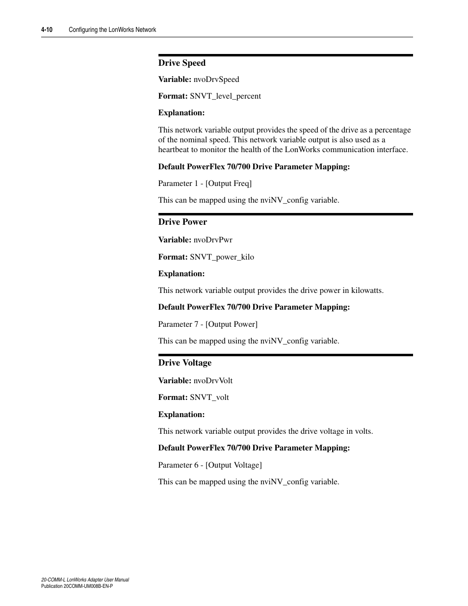 Rockwell Automation 20-COMM-L LonWorks Adapter User Manual | Page 42 / 84