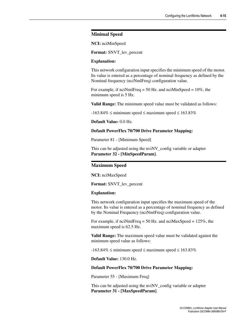 Rockwell Automation 20-COMM-L LonWorks Adapter User Manual | Page 47 / 84