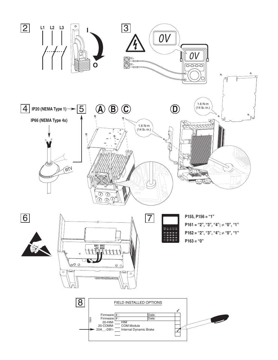 Ad b c | Rockwell Automation 20A PowerFlex 70 Internal Dynamic Brake Kits User Manual | Page 2 / 2