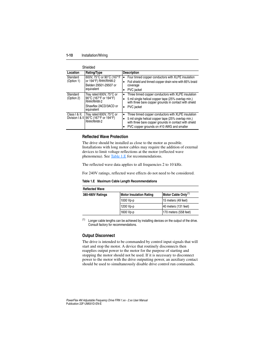 Rockwell Automation 22F PowerFlex 4M User Manual FRN 1.xx - 2.xx User Manual | Page 20 / 118