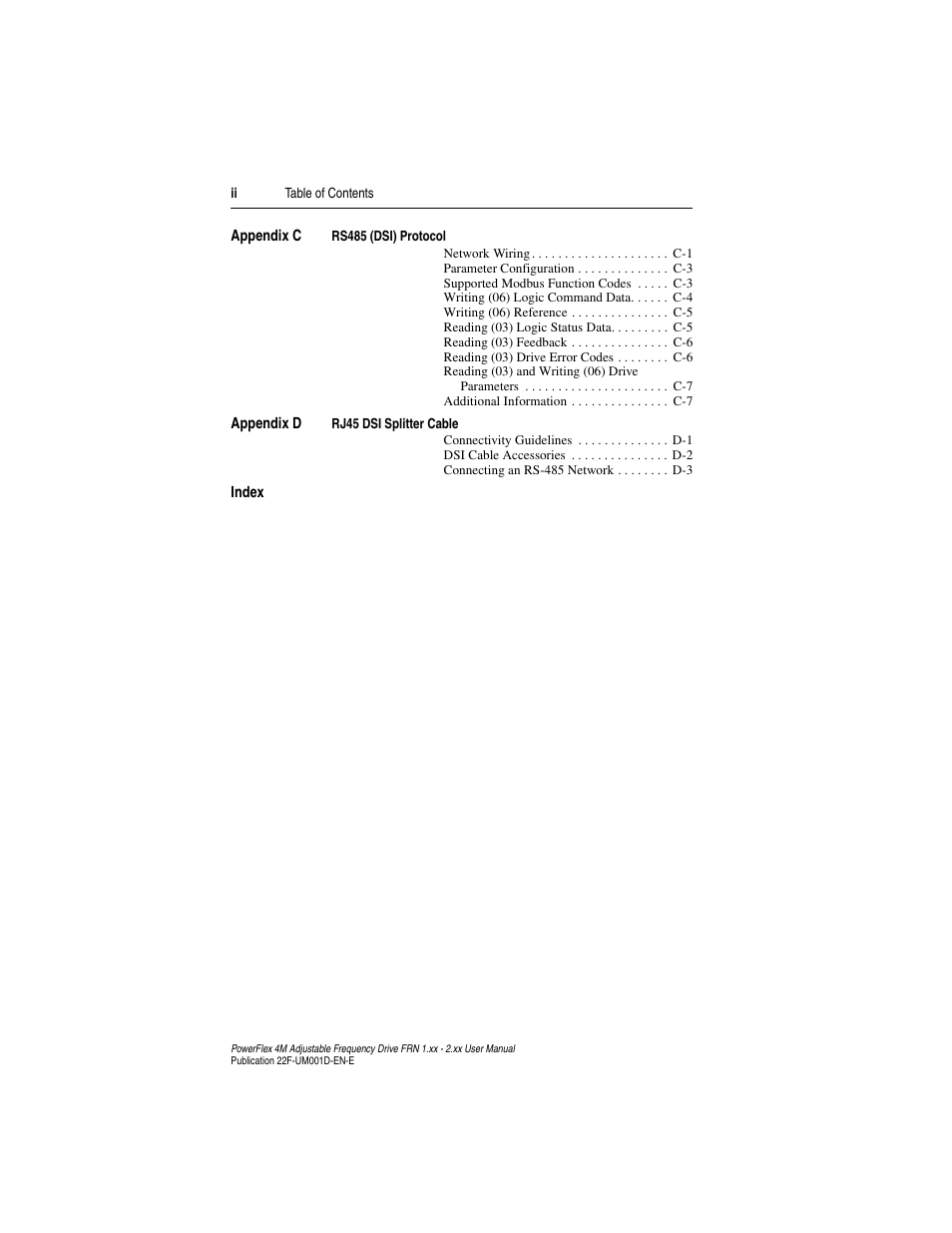 Rockwell Automation 22F PowerFlex 4M User Manual FRN 1.xx - 2.xx User Manual | Page 6 / 118