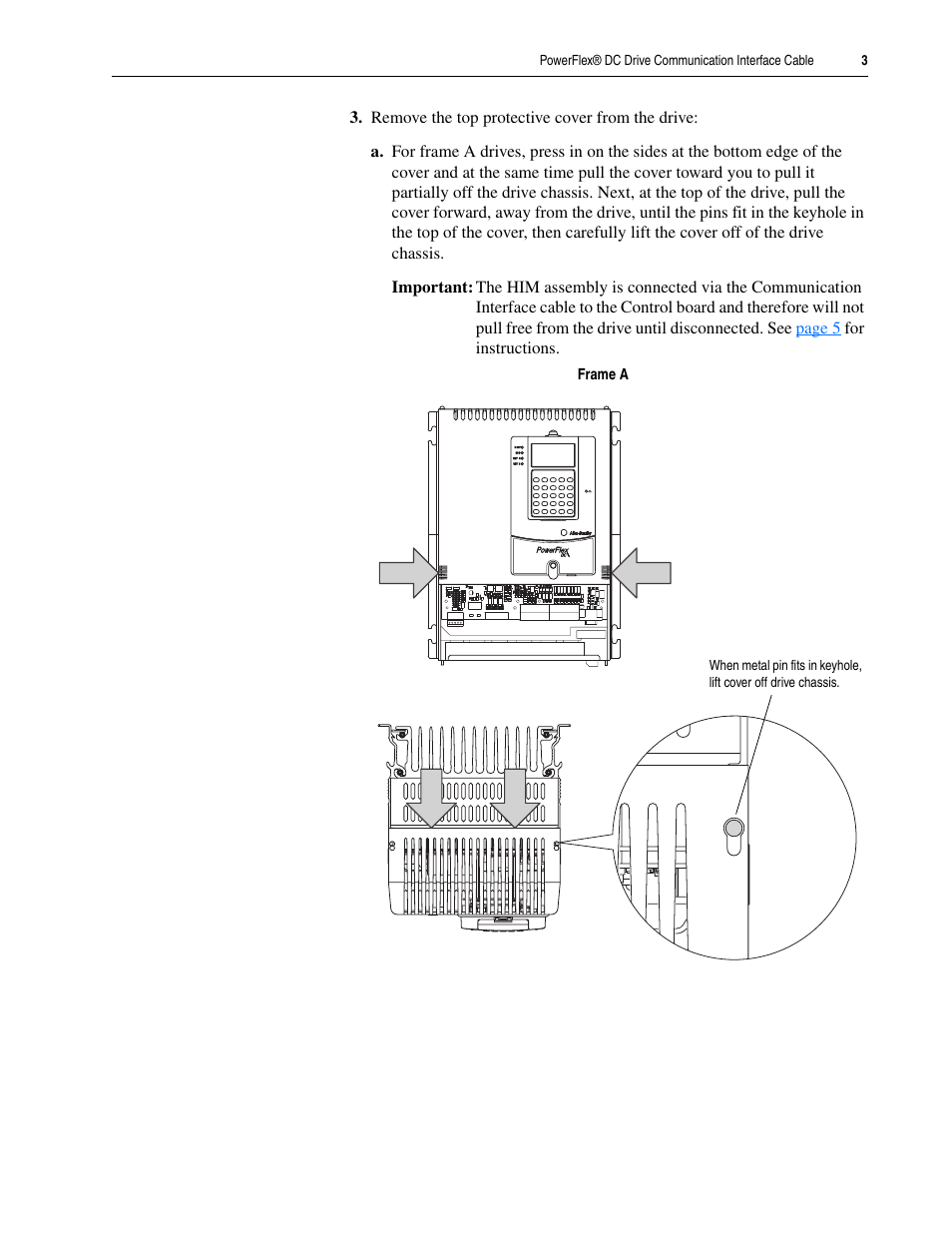 Rockwell Automation 20P PowerFlex DC Drive Communication Interface Cable User Manual | Page 3 / 6
