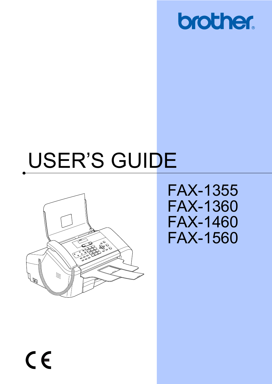 Brother FAX-1355 User Manual | 127 pages