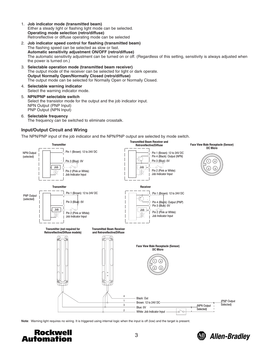 Input/output circuit and wiring | Rockwell Automation 45PVA Part Verification Array User Manual | Page 3 / 8
