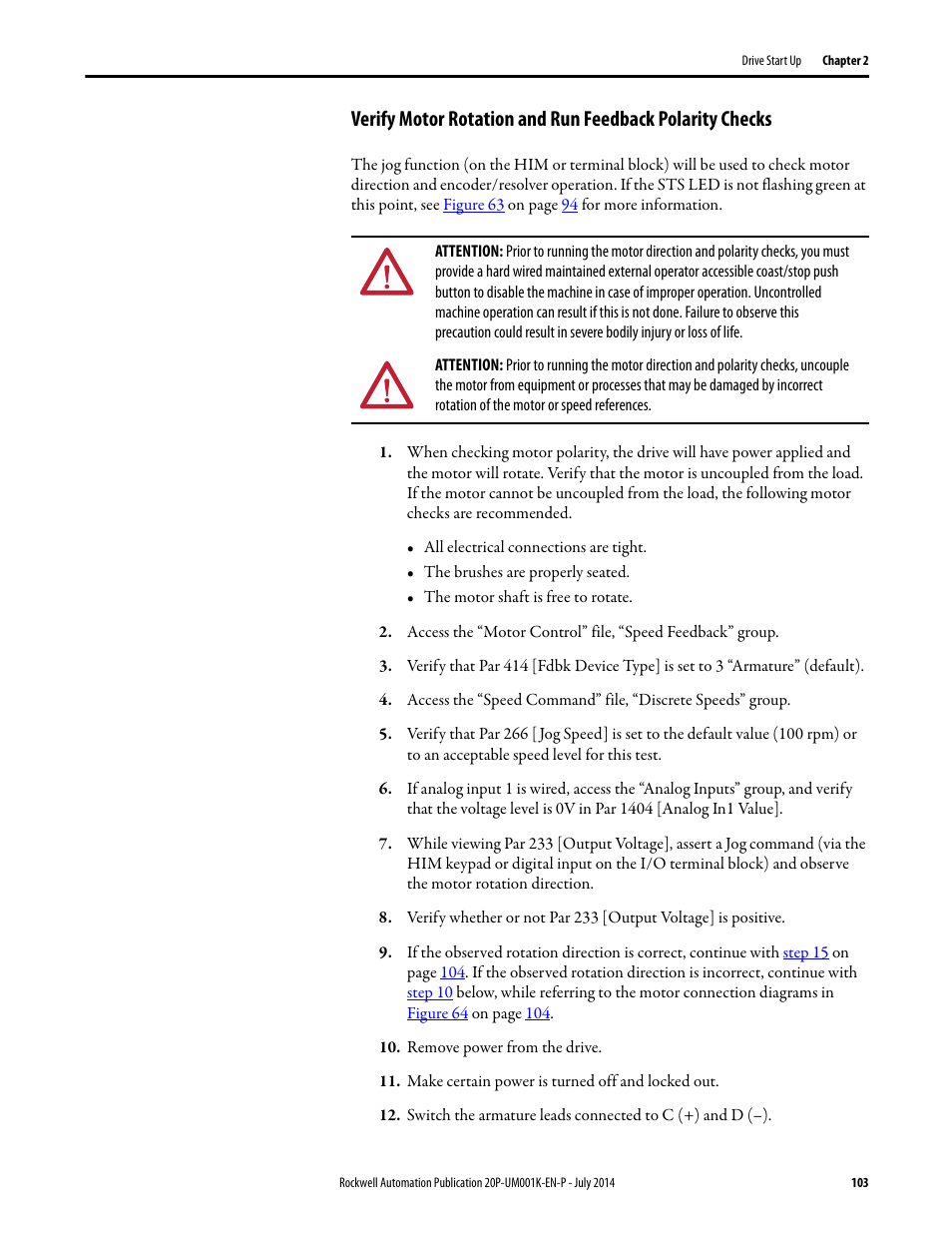 Rockwell Automation 23P PowerFlex Digital DC Drive User Manual | Page 103 / 404