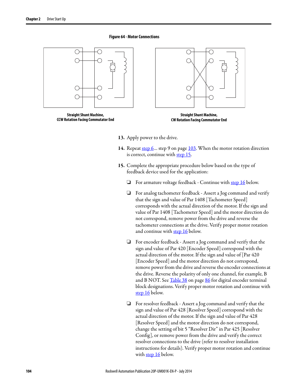 Step 15, Figure 64 | Rockwell Automation 23P PowerFlex Digital DC Drive User Manual | Page 104 / 404