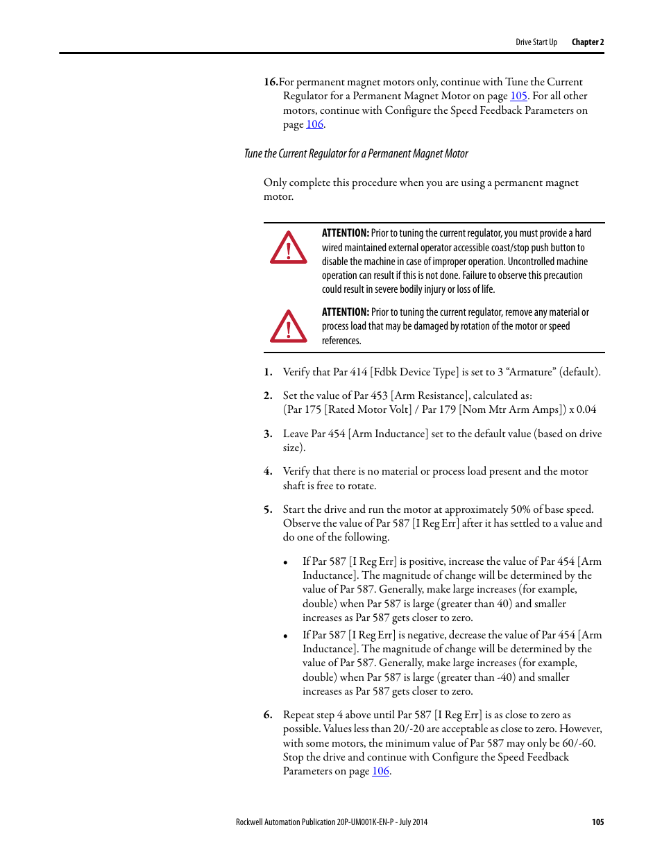 Step 16, Belo | Rockwell Automation 23P PowerFlex Digital DC Drive User Manual | Page 105 / 404