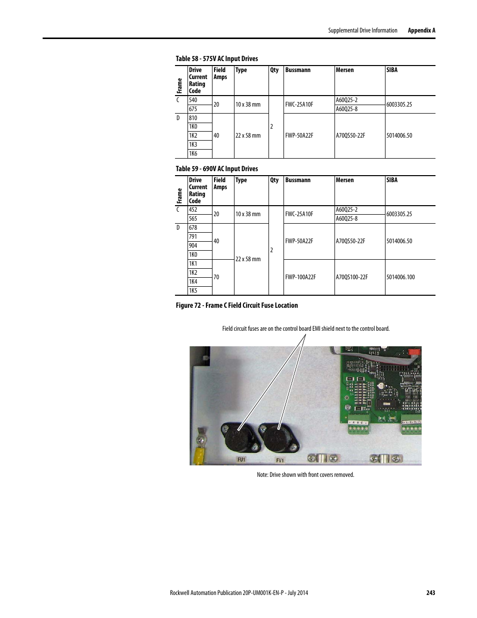 Figure 72 | Rockwell Automation 23P PowerFlex Digital DC Drive User Manual | Page 243 / 404
