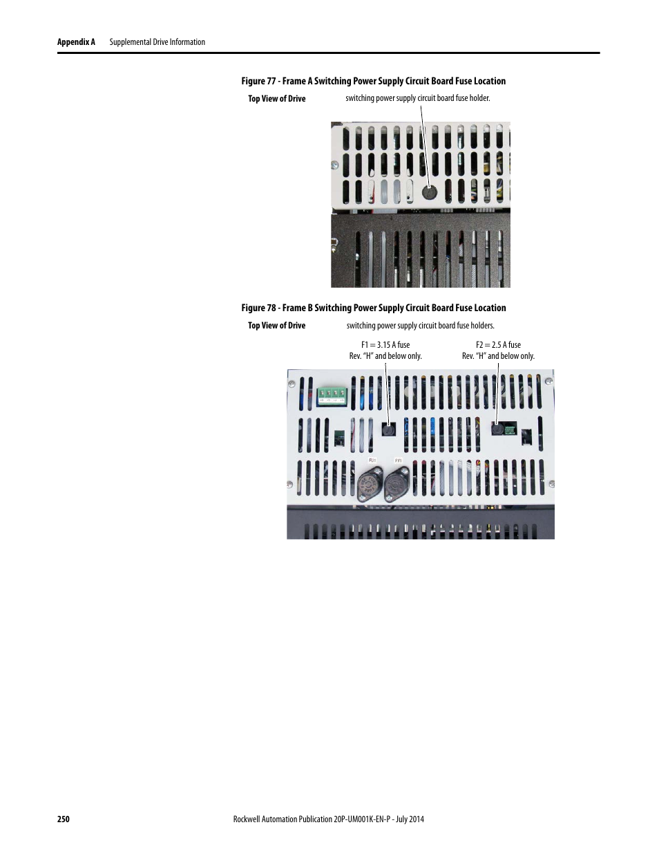 Rockwell Automation 23P PowerFlex Digital DC Drive User Manual | Page 250 / 404