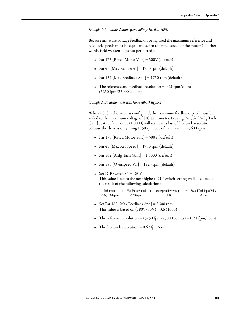 Rockwell Automation 23P PowerFlex Digital DC Drive User Manual | Page 281 / 404